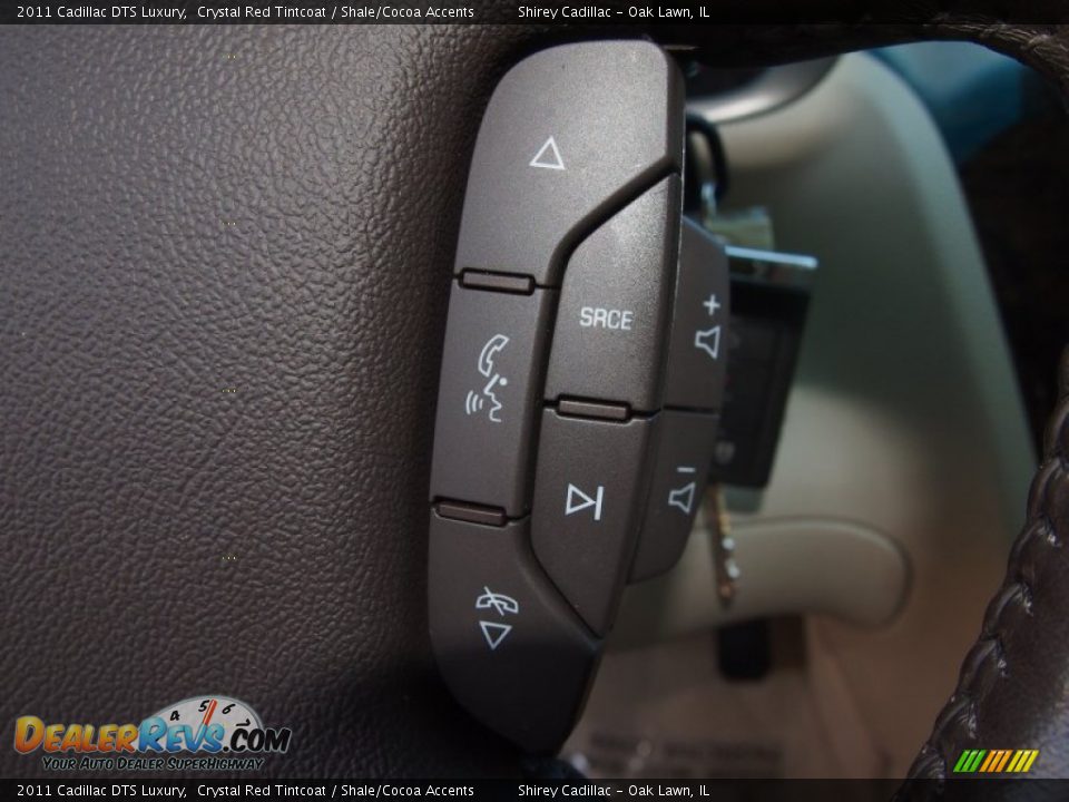 2011 Cadillac DTS Luxury Crystal Red Tintcoat / Shale/Cocoa Accents Photo #19
