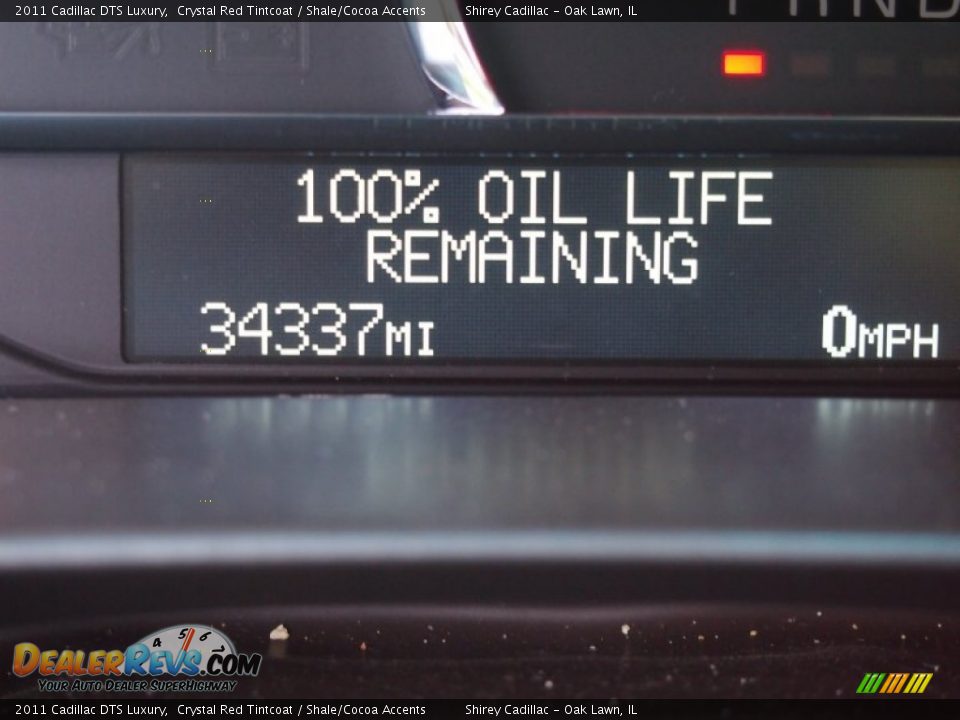 2011 Cadillac DTS Luxury Crystal Red Tintcoat / Shale/Cocoa Accents Photo #20