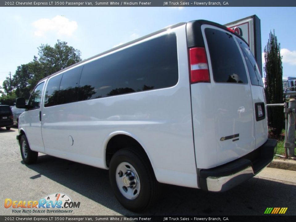 2012 Chevrolet Express LT 3500 Passenger Van Summit White / Medium Pewter Photo #4