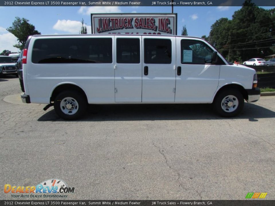 2012 Chevrolet Express LT 3500 Passenger Van Summit White / Medium Pewter Photo #9