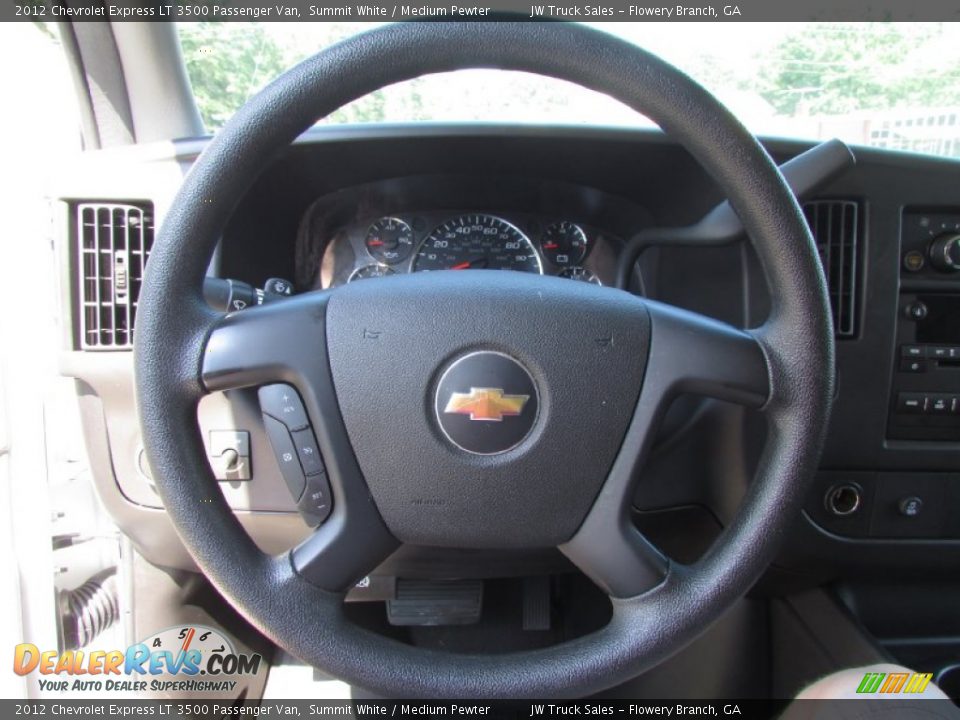2012 Chevrolet Express LT 3500 Passenger Van Steering Wheel Photo #18