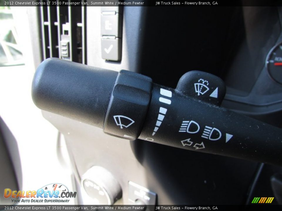 Controls of 2012 Chevrolet Express LT 3500 Passenger Van Photo #20
