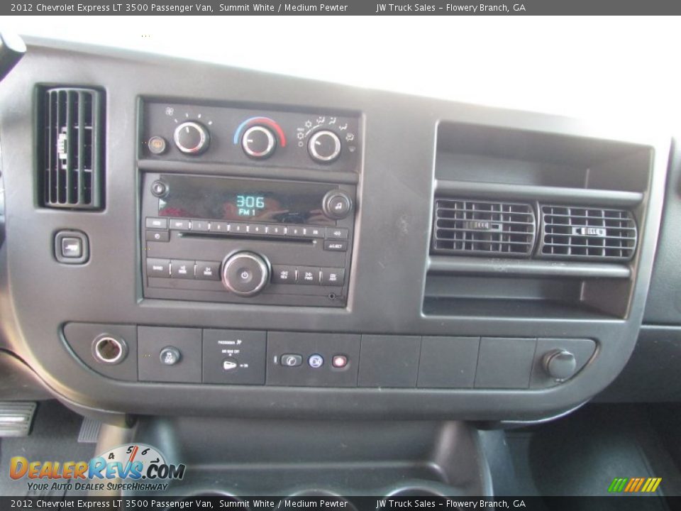 Controls of 2012 Chevrolet Express LT 3500 Passenger Van Photo #24