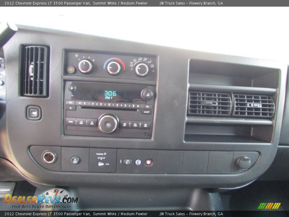 Controls of 2012 Chevrolet Express LT 3500 Passenger Van Photo #25
