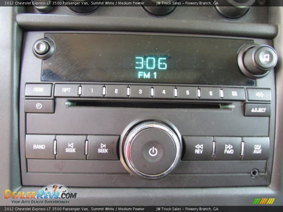 Audio System of 2012 Chevrolet Express LT 3500 Passenger Van Photo #26