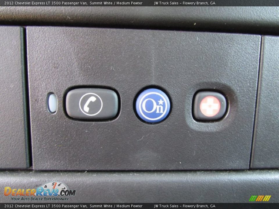 Controls of 2012 Chevrolet Express LT 3500 Passenger Van Photo #28