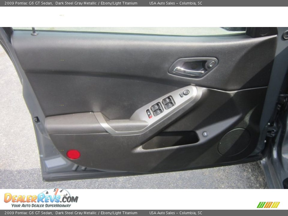2009 Pontiac G6 GT Sedan Dark Steel Gray Metallic / Ebony/Light Titanium Photo #4