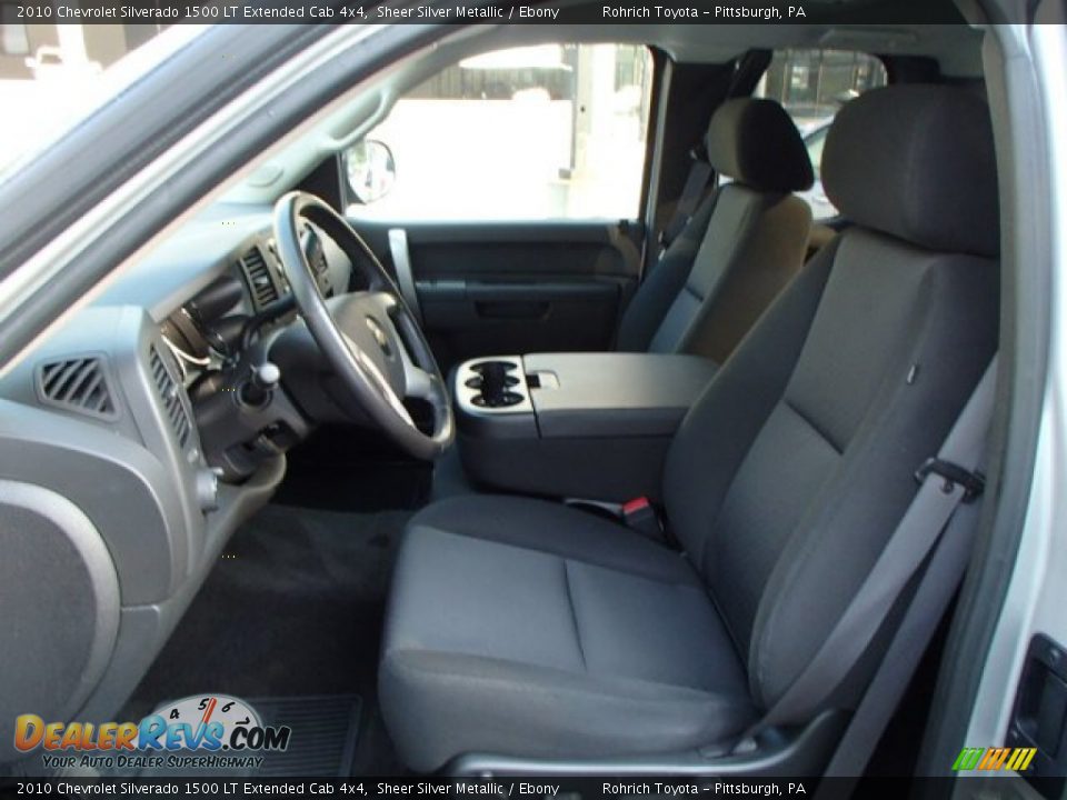 2010 Chevrolet Silverado 1500 LT Extended Cab 4x4 Sheer Silver Metallic / Ebony Photo #4