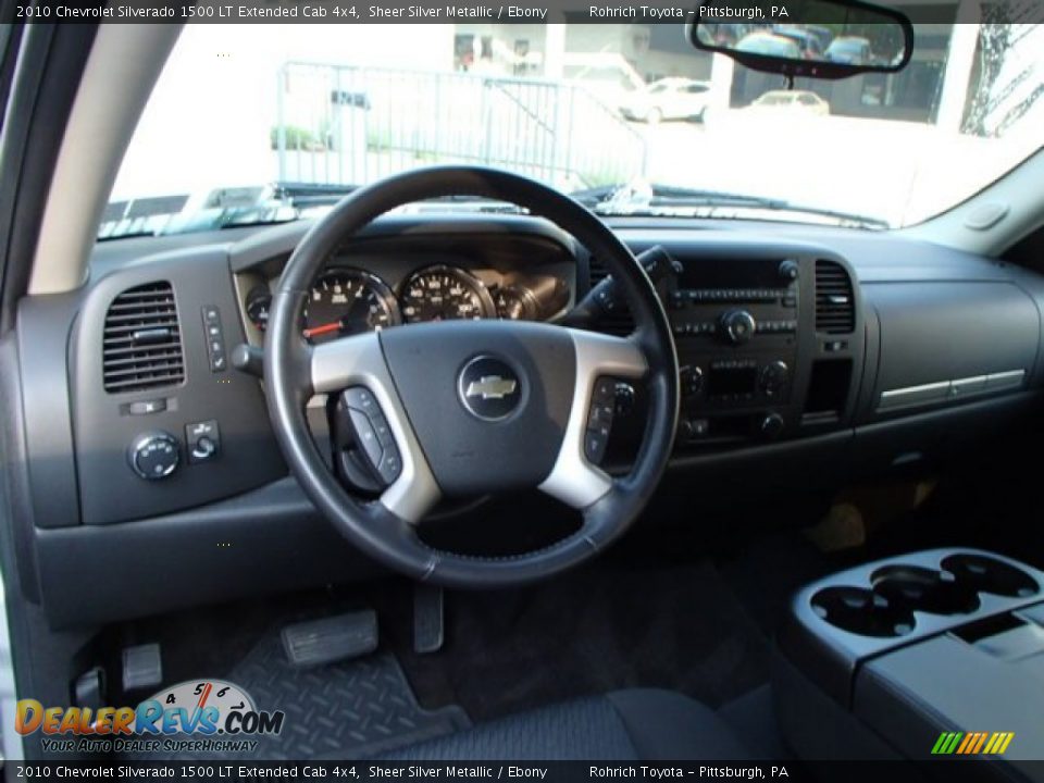 2010 Chevrolet Silverado 1500 LT Extended Cab 4x4 Sheer Silver Metallic / Ebony Photo #6