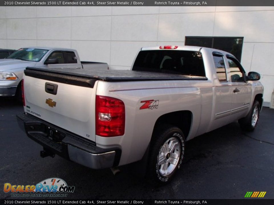 2010 Chevrolet Silverado 1500 LT Extended Cab 4x4 Sheer Silver Metallic / Ebony Photo #11