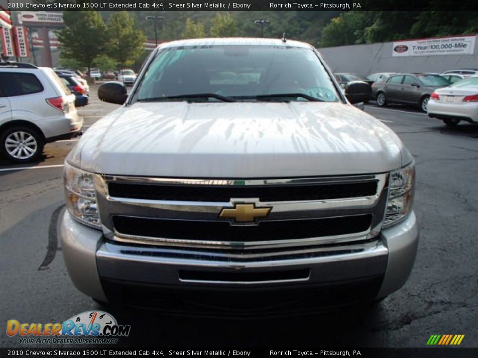 2010 Chevrolet Silverado 1500 LT Extended Cab 4x4 Sheer Silver Metallic / Ebony Photo #13