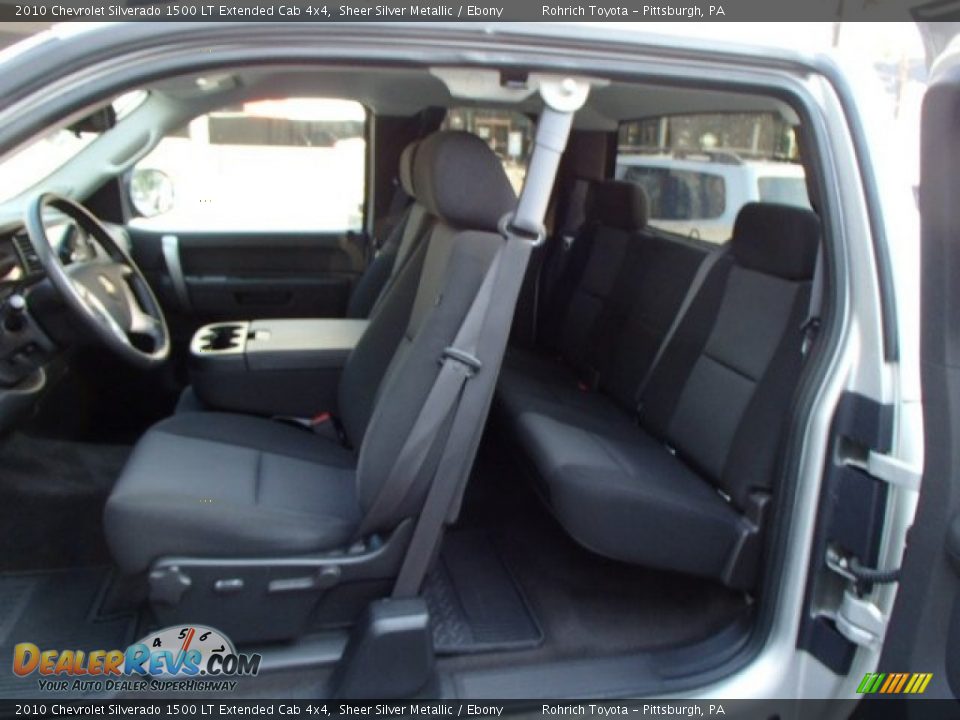 2010 Chevrolet Silverado 1500 LT Extended Cab 4x4 Sheer Silver Metallic / Ebony Photo #15