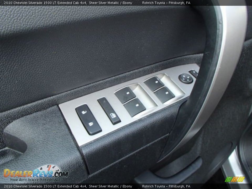2010 Chevrolet Silverado 1500 LT Extended Cab 4x4 Sheer Silver Metallic / Ebony Photo #16