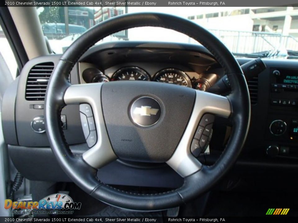 2010 Chevrolet Silverado 1500 LT Extended Cab 4x4 Sheer Silver Metallic / Ebony Photo #19