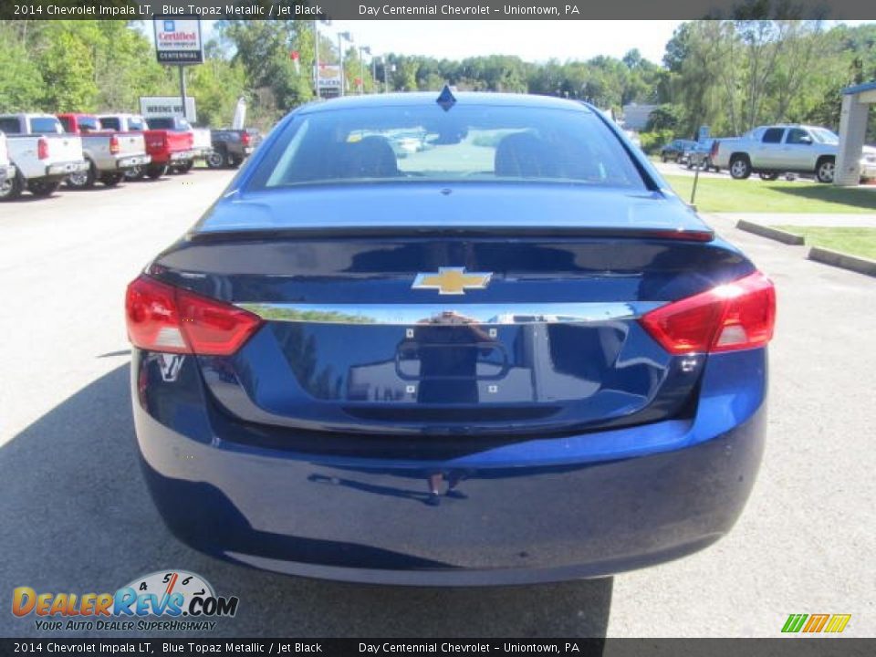 2014 Chevrolet Impala LT Blue Topaz Metallic / Jet Black Photo #5