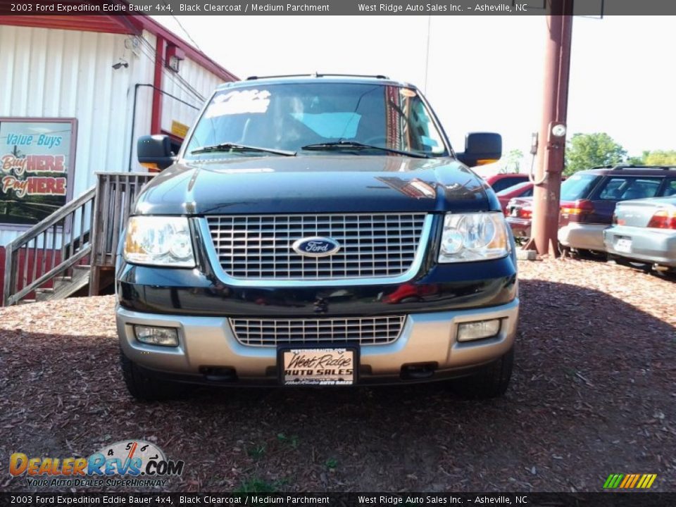 2003 Ford Expedition Eddie Bauer 4x4 Black Clearcoat / Medium Parchment Photo #1