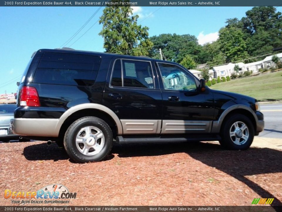2003 Ford Expedition Eddie Bauer 4x4 Black Clearcoat / Medium Parchment Photo #3