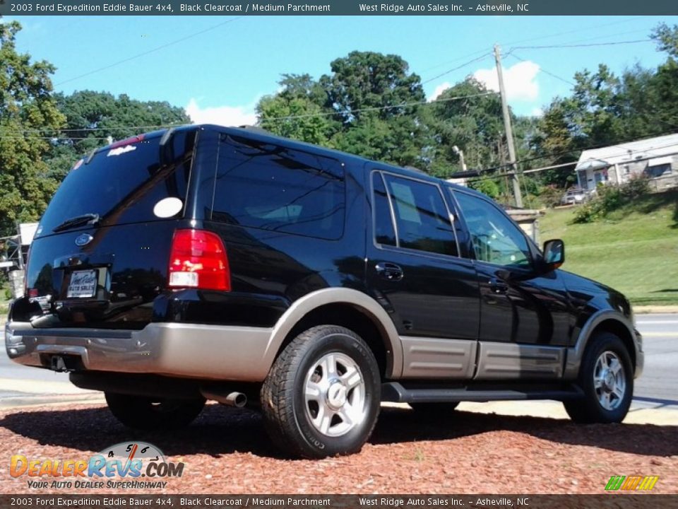2003 Ford Expedition Eddie Bauer 4x4 Black Clearcoat / Medium Parchment Photo #4