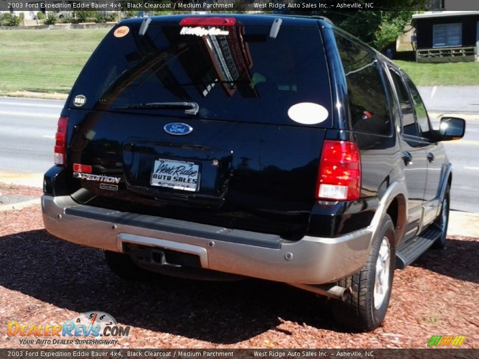 2003 Ford Expedition Eddie Bauer 4x4 Black Clearcoat / Medium Parchment Photo #5