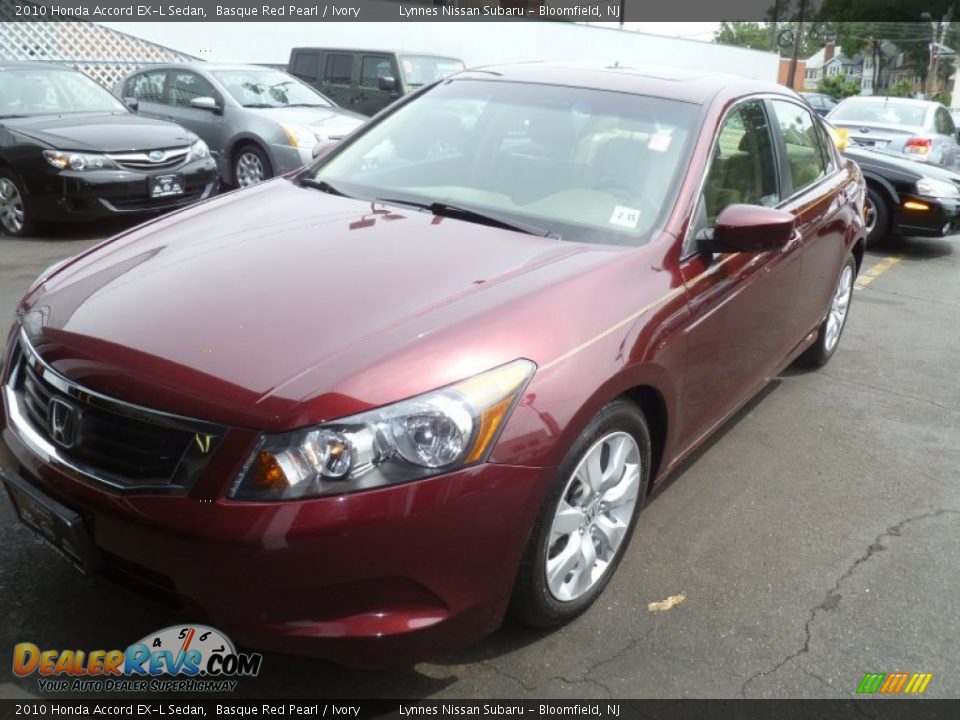 2010 Honda Accord EX-L Sedan Basque Red Pearl / Ivory Photo #2