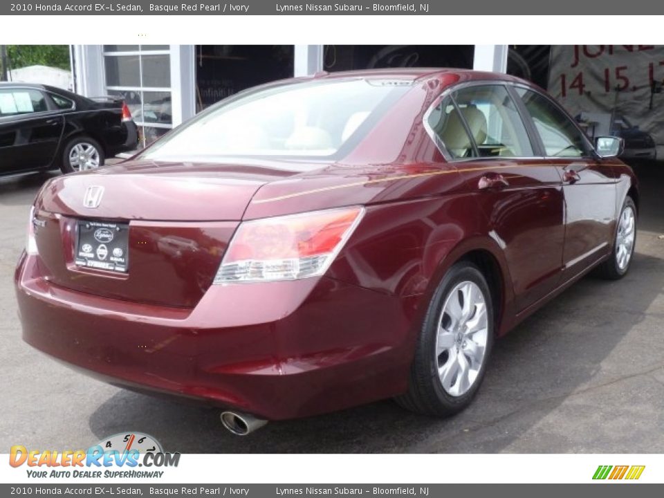 2010 Honda Accord EX-L Sedan Basque Red Pearl / Ivory Photo #5