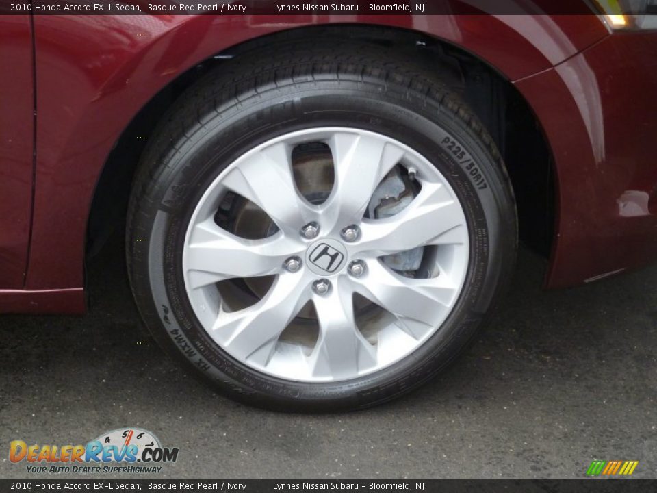 2010 Honda Accord EX-L Sedan Basque Red Pearl / Ivory Photo #7