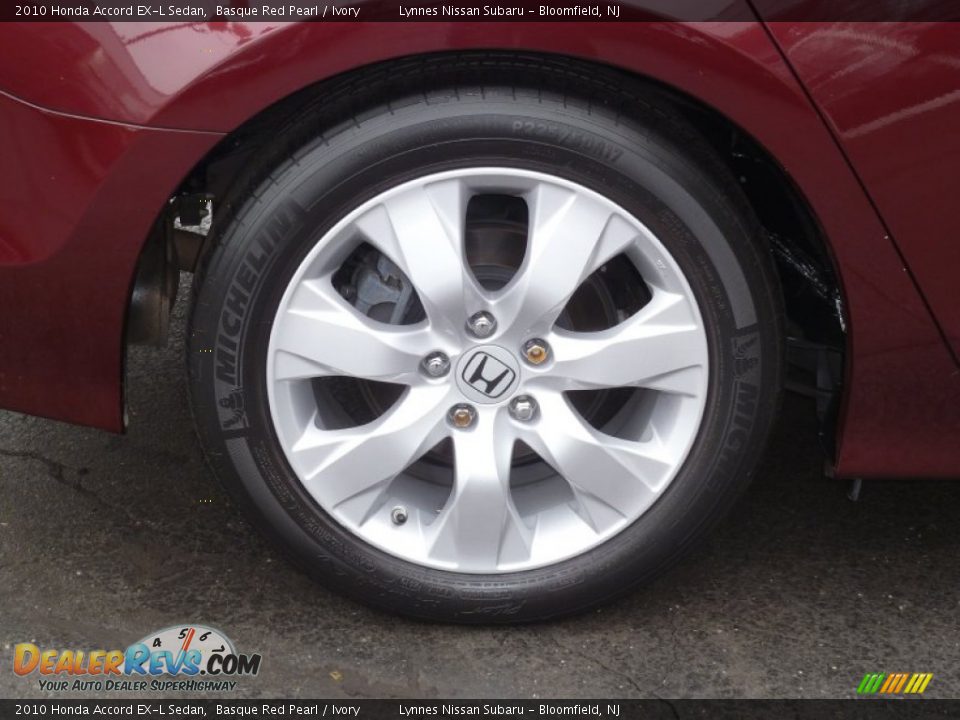 2010 Honda Accord EX-L Sedan Basque Red Pearl / Ivory Photo #9