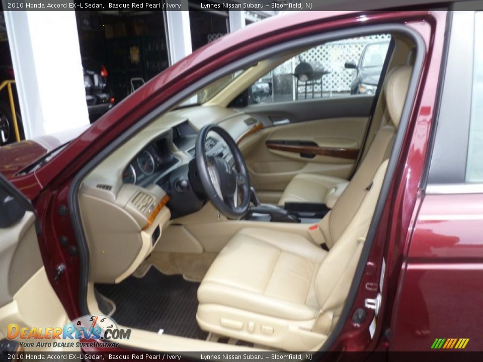 2010 Honda Accord EX-L Sedan Basque Red Pearl / Ivory Photo #12