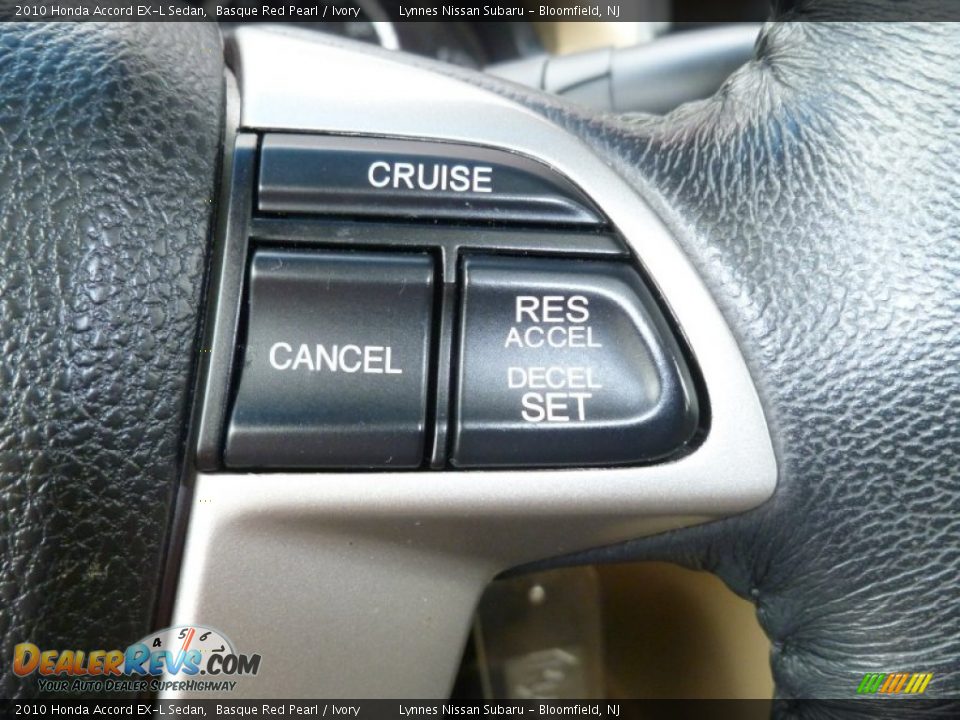 2010 Honda Accord EX-L Sedan Basque Red Pearl / Ivory Photo #18