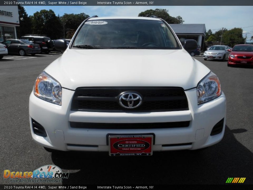 2010 Toyota RAV4 I4 4WD Super White / Sand Beige Photo #2