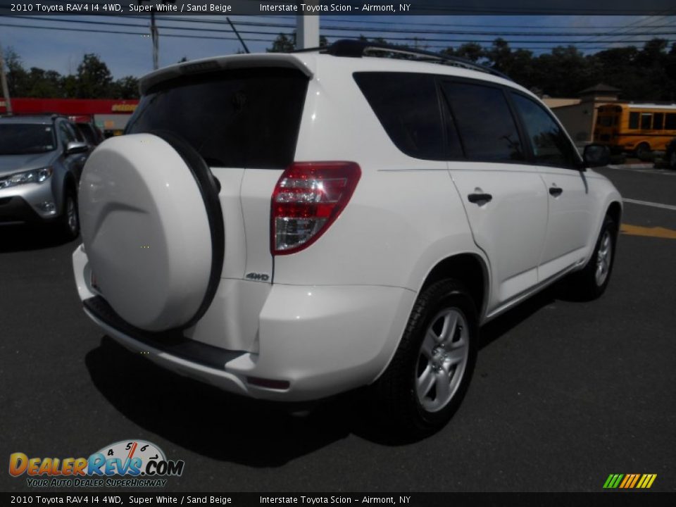 2010 Toyota RAV4 I4 4WD Super White / Sand Beige Photo #4