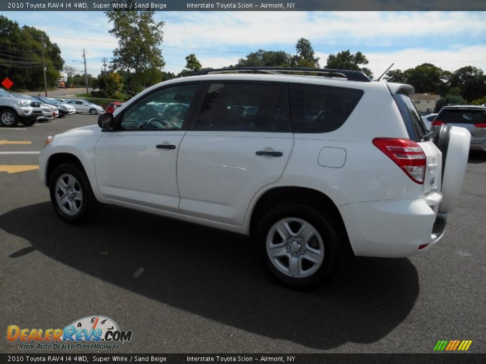 2010 Toyota RAV4 I4 4WD Super White / Sand Beige Photo #7