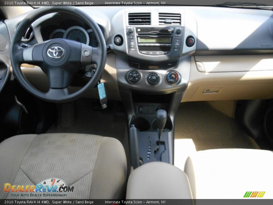 2010 Toyota RAV4 I4 4WD Super White / Sand Beige Photo #12