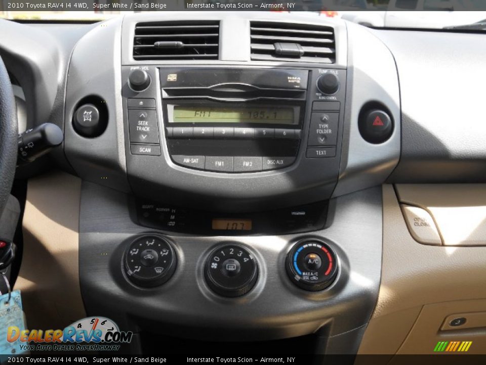 2010 Toyota RAV4 I4 4WD Super White / Sand Beige Photo #15