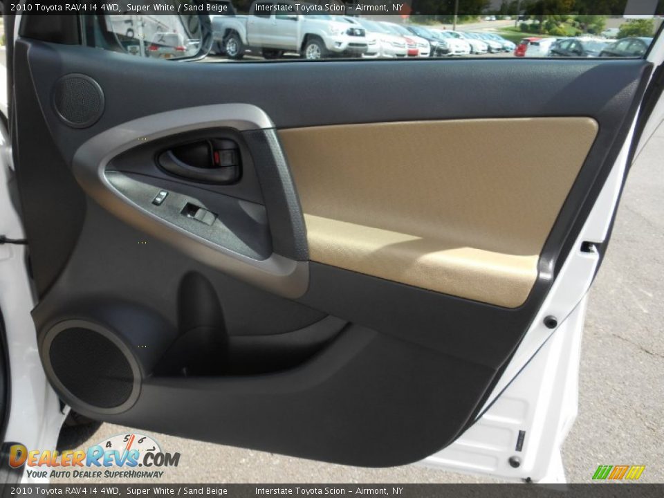 2010 Toyota RAV4 I4 4WD Super White / Sand Beige Photo #20