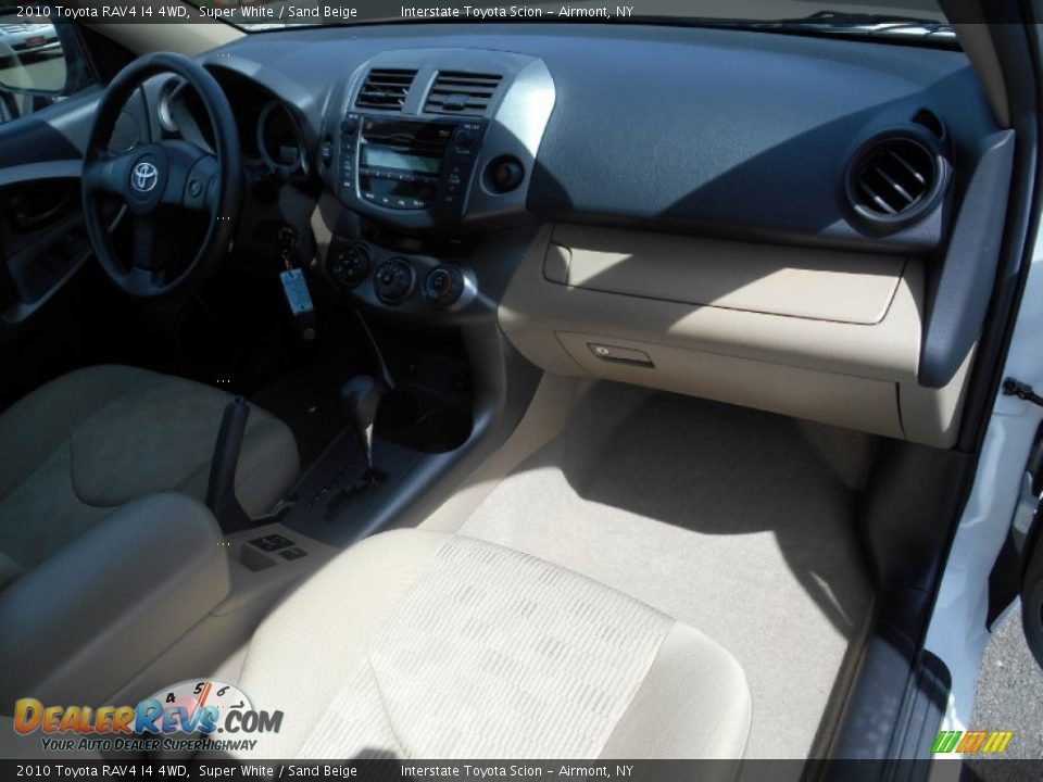 2010 Toyota RAV4 I4 4WD Super White / Sand Beige Photo #21