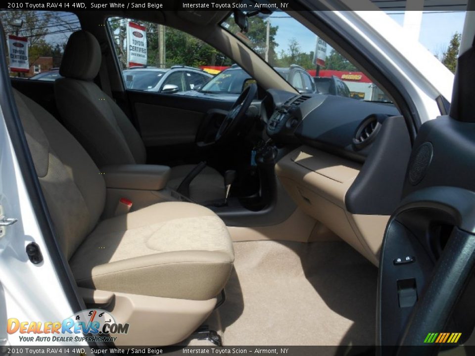 2010 Toyota RAV4 I4 4WD Super White / Sand Beige Photo #22