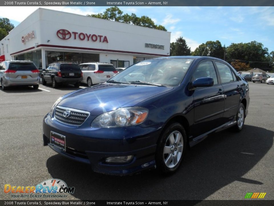 2008 Toyota Corolla S Speedway Blue Metallic / Stone Photo #1