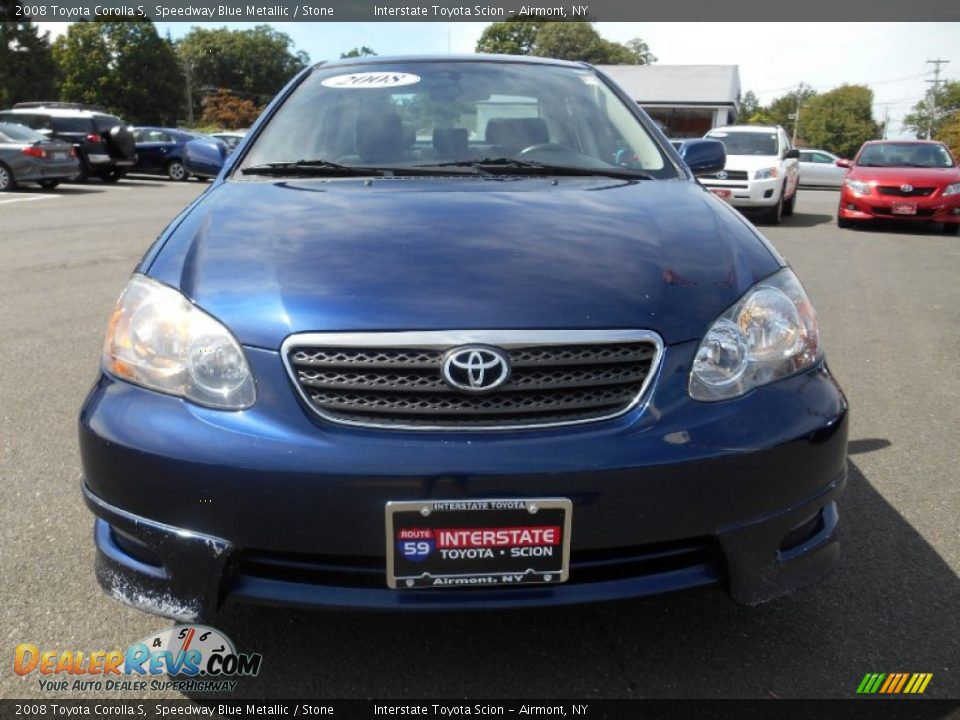 2008 Toyota Corolla S Speedway Blue Metallic / Stone Photo #2