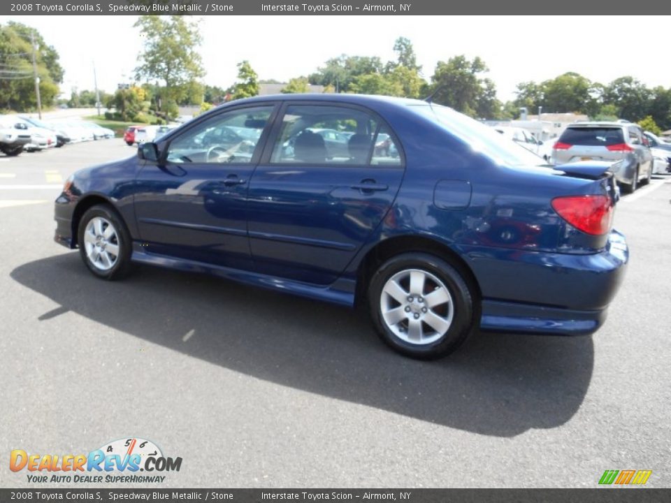 2008 Toyota Corolla S Speedway Blue Metallic / Stone Photo #7