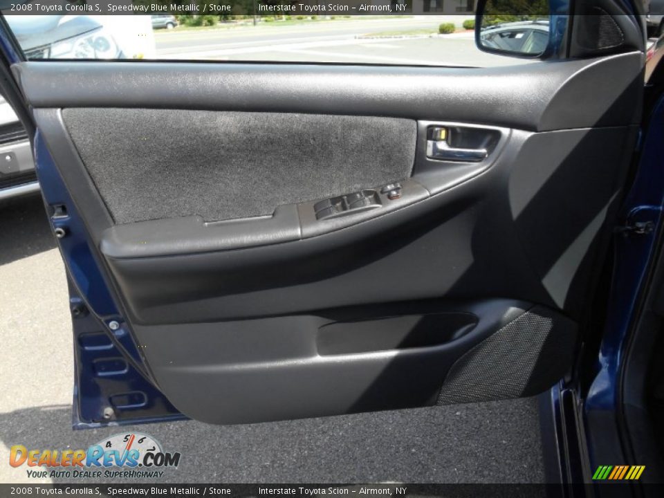2008 Toyota Corolla S Speedway Blue Metallic / Stone Photo #8