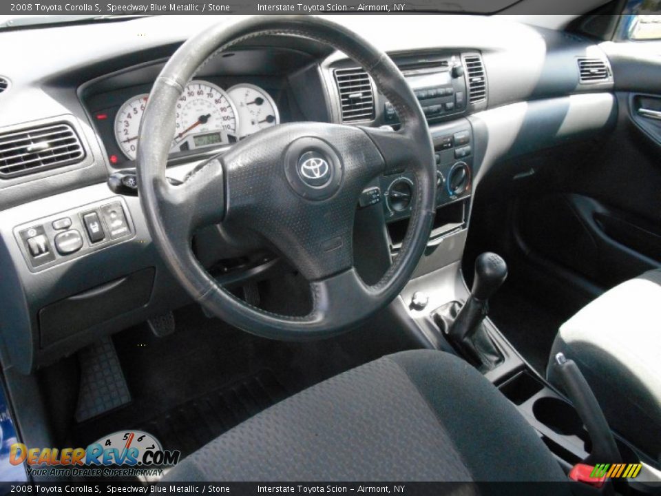 2008 Toyota Corolla S Speedway Blue Metallic / Stone Photo #10