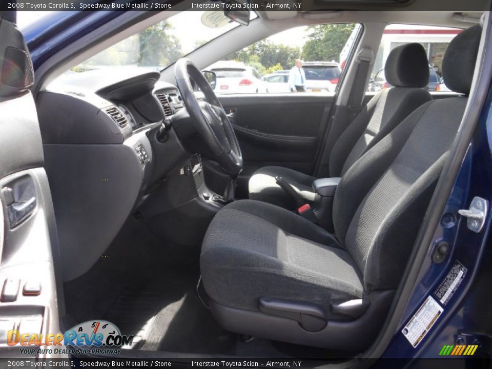 2008 Toyota Corolla S Speedway Blue Metallic / Stone Photo #11