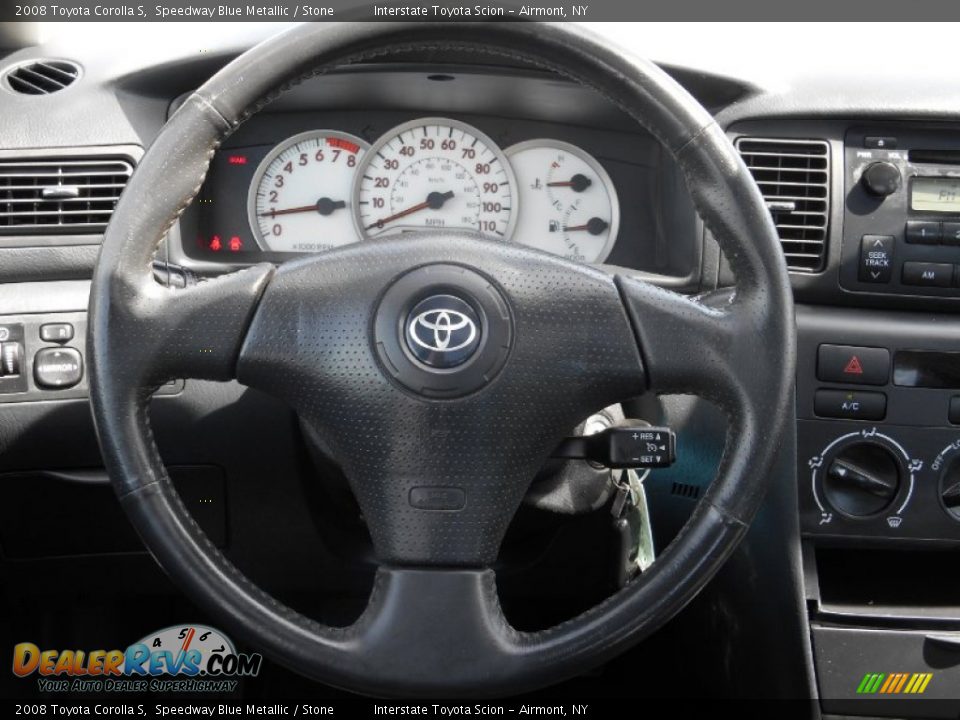 2008 Toyota Corolla S Speedway Blue Metallic / Stone Photo #14
