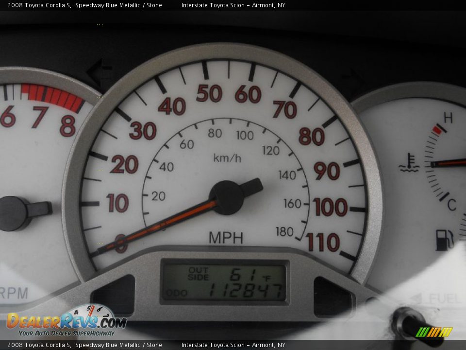 2008 Toyota Corolla S Speedway Blue Metallic / Stone Photo #15