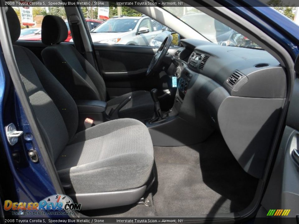 2008 Toyota Corolla S Speedway Blue Metallic / Stone Photo #23