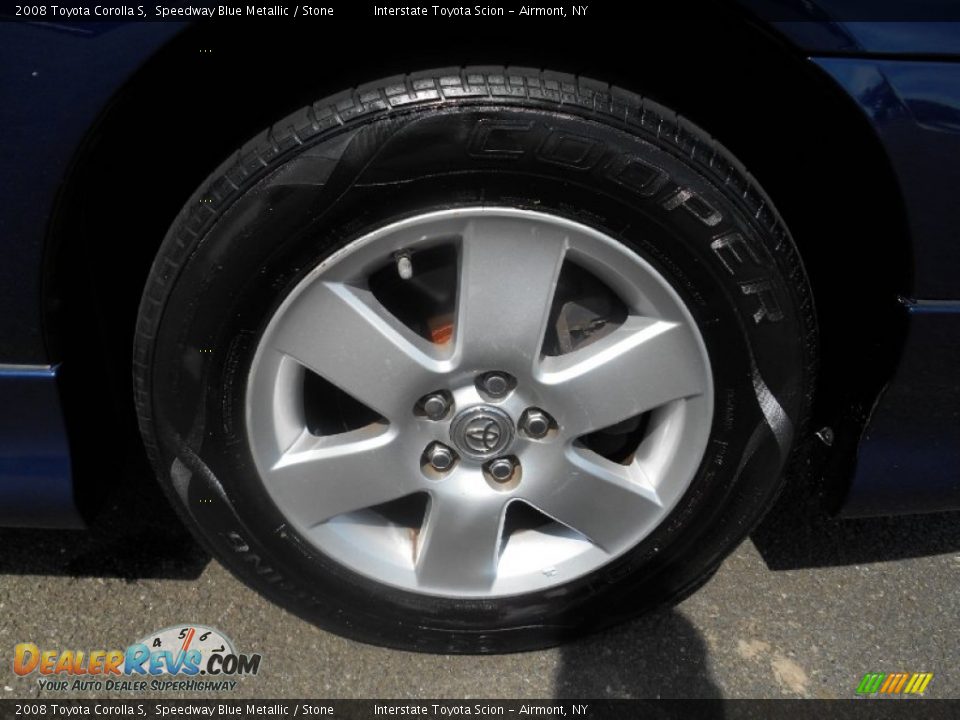 2008 Toyota Corolla S Speedway Blue Metallic / Stone Photo #24