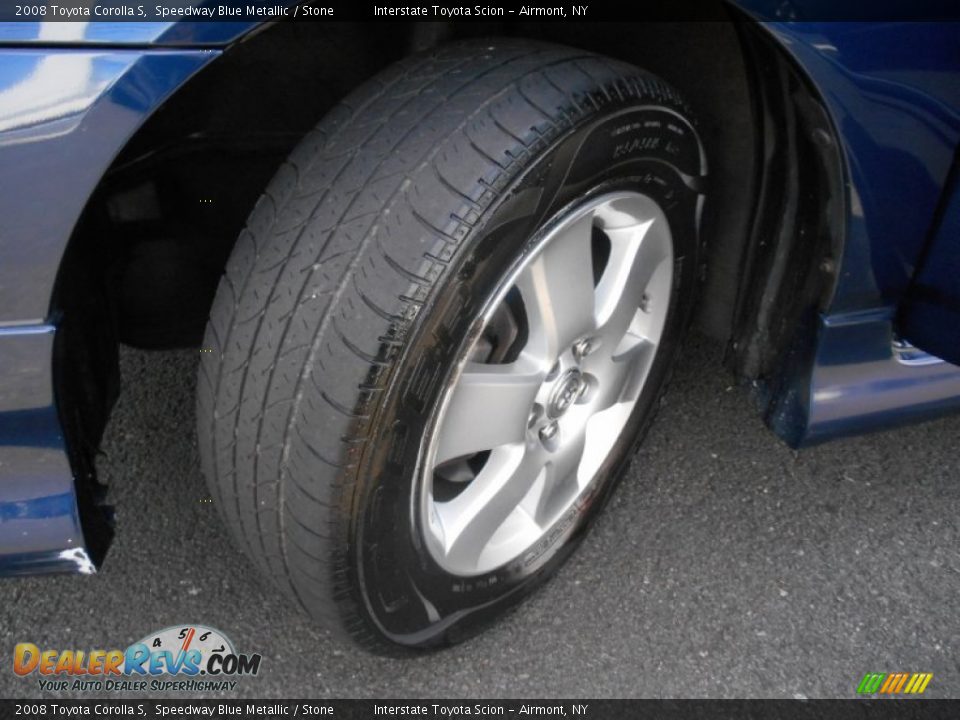 2008 Toyota Corolla S Speedway Blue Metallic / Stone Photo #25