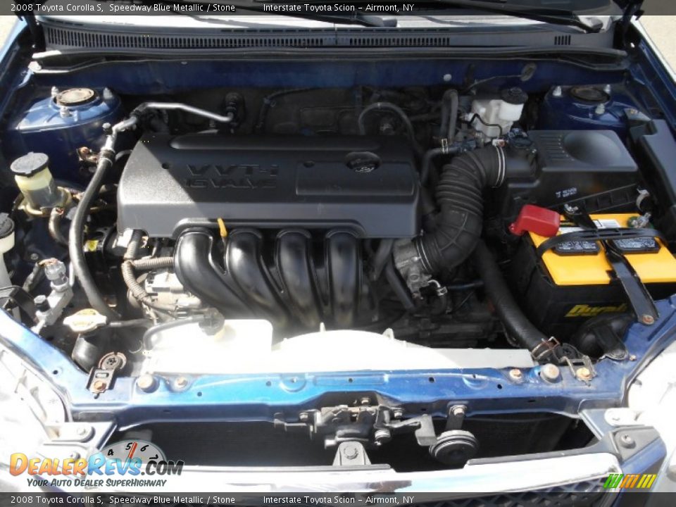 2008 Toyota Corolla S Speedway Blue Metallic / Stone Photo #26