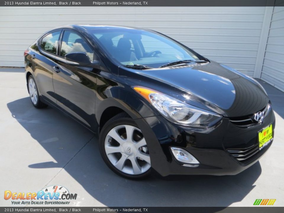2013 Hyundai Elantra Limited Black / Black Photo #1